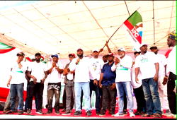 Olamaboro Youth March: HAMA mobilises thousands, as participants back Tinubu, Ododo, APC ahead of 2027