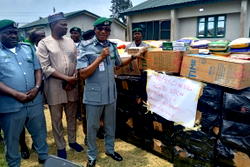 Photos: Customs intercept explosives, expired noodles, narcotics at Seme Border