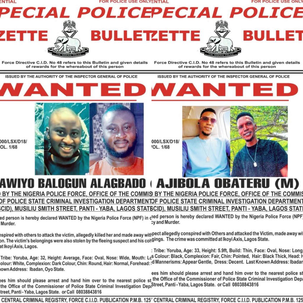 Police declare two men wanted over alleged Ikoyi murder