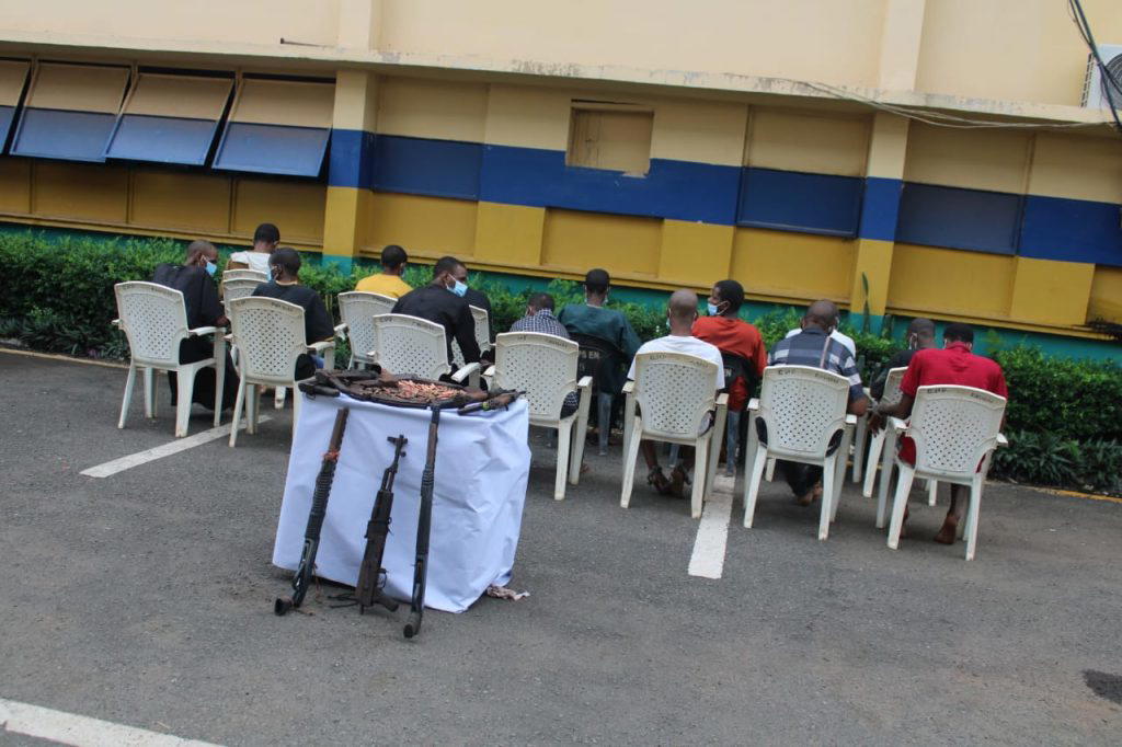 Police parade 14 kidnap suspects, recover 5 AK-47 rifles, 310 rounds in Enugu