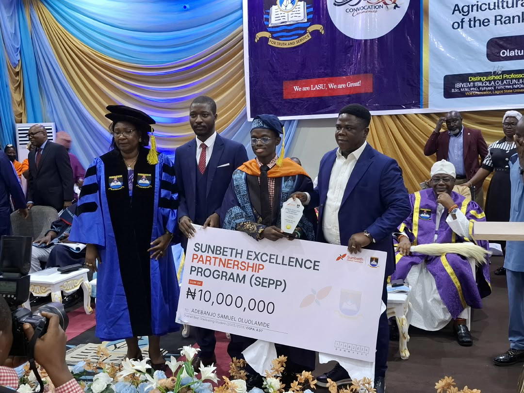 LASU best graduating student, Oluolamide, wins N10m prize