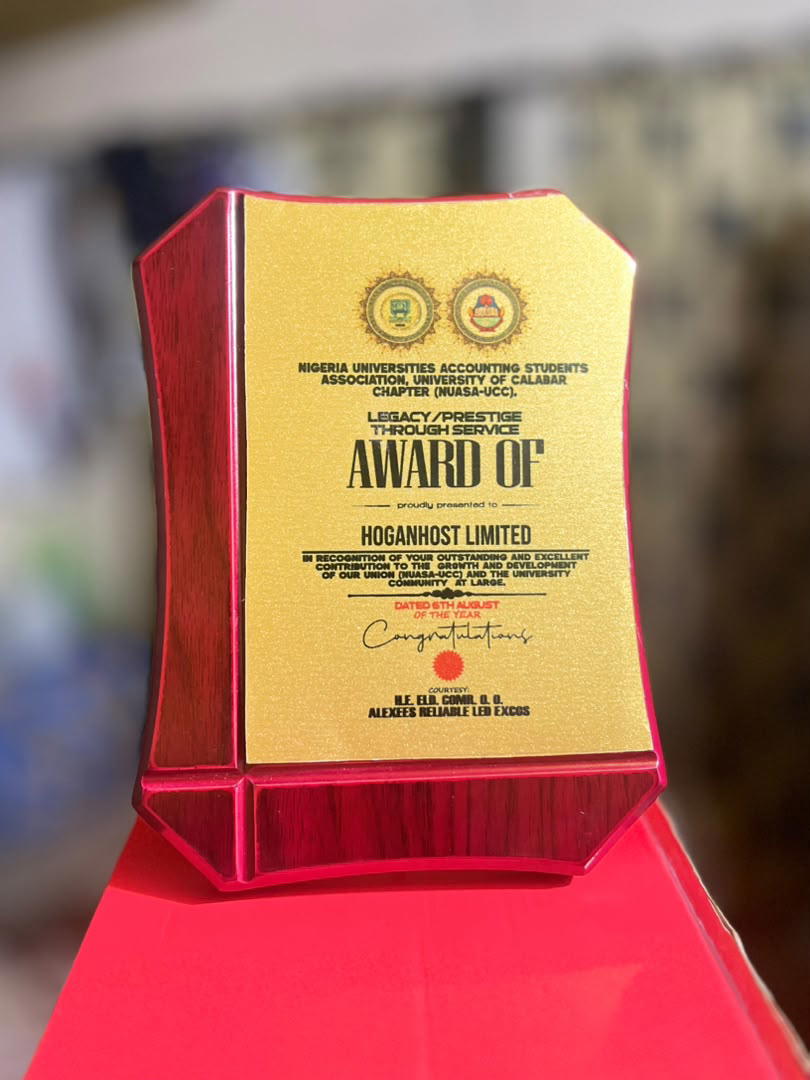 HoganHost honoured for supporting students at NUASA-UNICAL awards