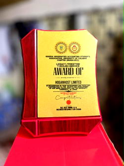 HoganHost honoured for supporting students at NUASA-UNICAL awards