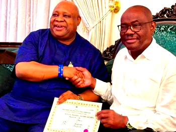 Adeleke visits Wike in Abuja after meeting Tinubu