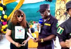 Queeneth Agbor receives award from Nigerian Correctional Service
