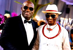 Drew Uyi celebrates Arigbodi, Gov Oborevwori as children tie knot