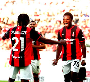 Amorim’s AC Milan come from behind to beat Man United 4-2 as Chukwueze shines