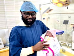 Prof. Chinedumuije welcomes new baby, Britney
