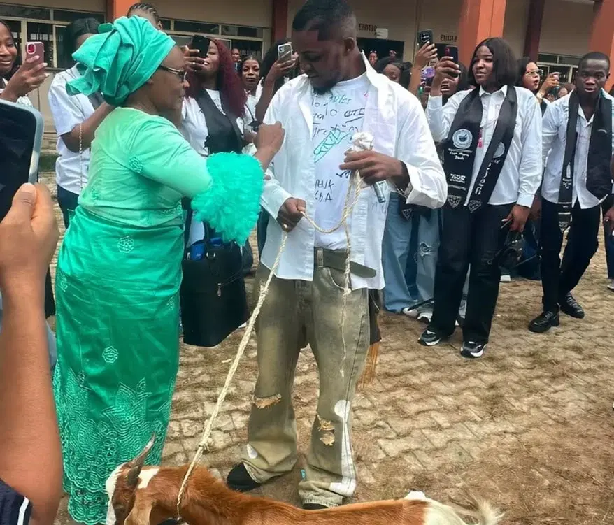‘I’ve no money for jeep’ – Mother explains goat gift to graduating son
