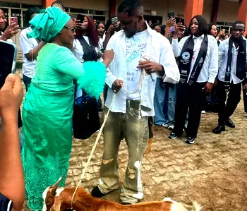 ‘I’ve no money for jeep’ – Mother explains goat gift to graduating son