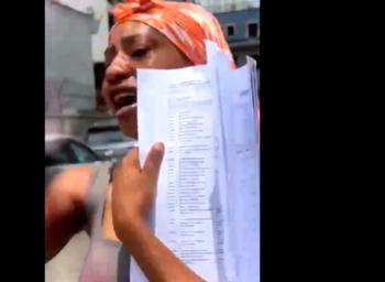 Video: Nigerian woman cries out after discovering ₦3m missing from bank account