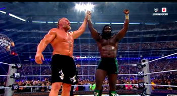 WWE star Oba Femi beats Brock Lesnar in first-ever Hell in a Cell match