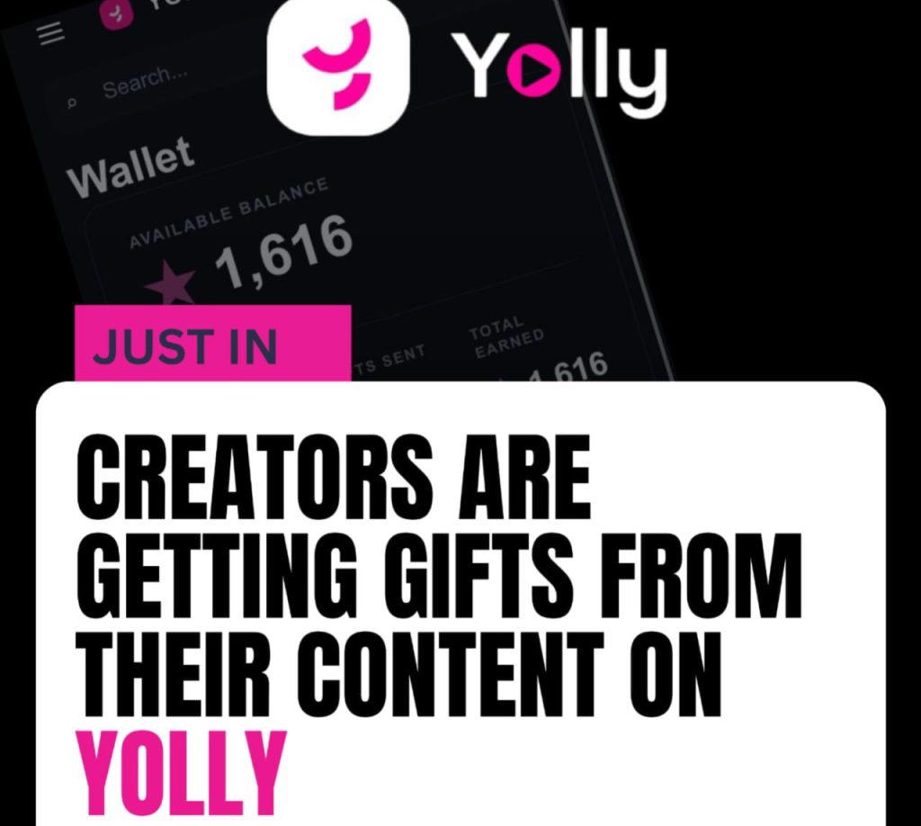 How Creators Are Earning From Their  Content Instantly Through Gifting on Yolly