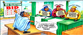 Cartoon: 'Nigeria on auto-drive'
