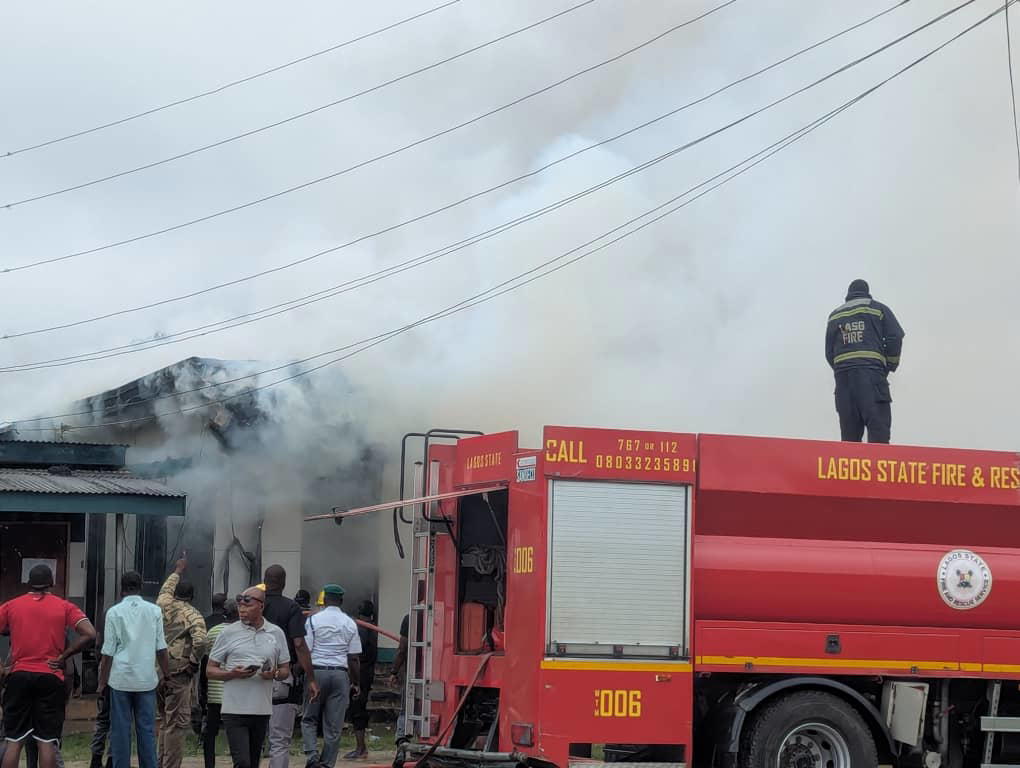 Fire guts Customs Western Marine Command office in Lagos