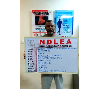 NDLEA arrests fugitive kingpin linked to 49.7kg heroin shipment
