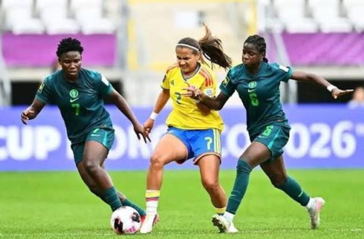 Ten-man Falconets lose to Colombia, crash out of FIFA U20 World Cup