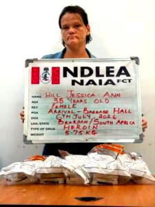 Drug trafficking: Court sentences South African woman to 25 yrs in prison