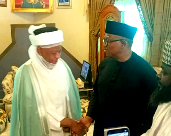 Photos: Sultan receives Obi, Kwankwaso, urges peaceful 2027 politics