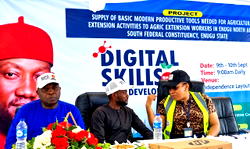 Rep Atu empowers journalists with laptops