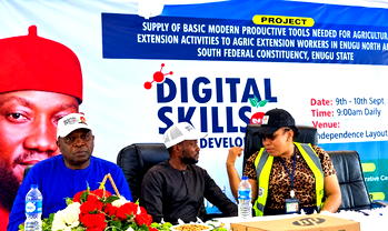 Rep Atu empowers journalists with laptops