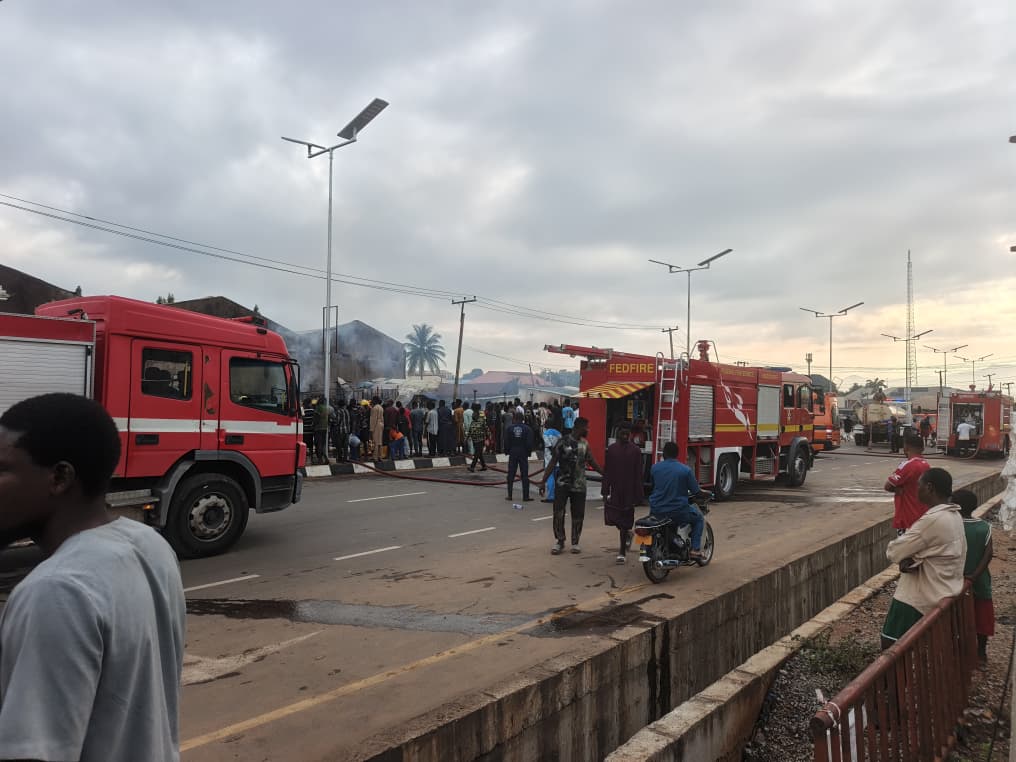 Abuja gas explosion: Car crash sparks inferno, injures driver, damages police post