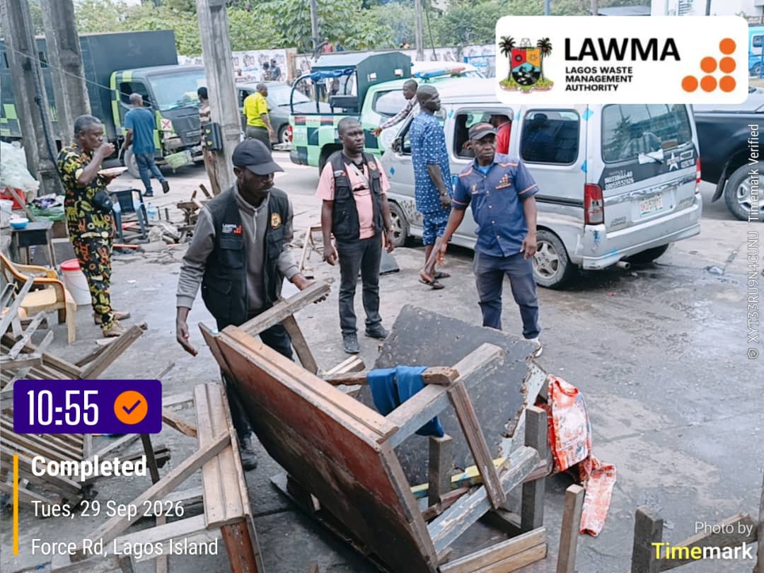 LAWMA Dislodges Traders: TBS, Costain Under Bridge Cleared