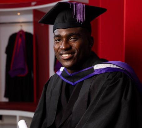 Super Eagles striker Taiwo Awoniyi graduates from PFA Business School