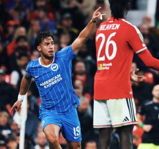 Man United crash out of League Cup after blowing 2-0 lead against Brighton