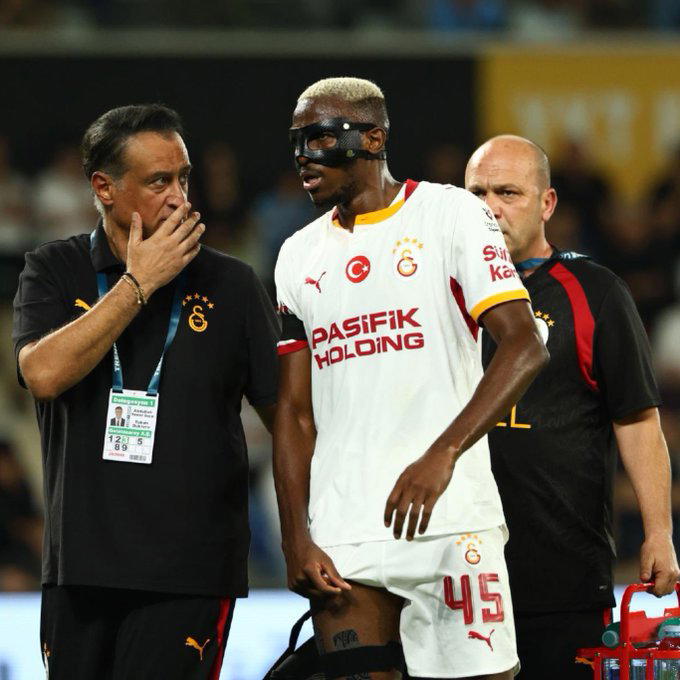 Osimhen suffers groin injury as Galatasaray confirm adductor strain