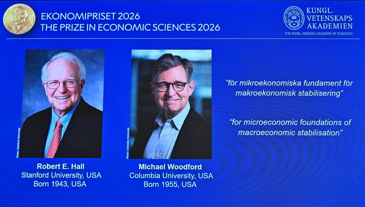 Americans Hall and Woodford win economics Nobel for stabilisation models