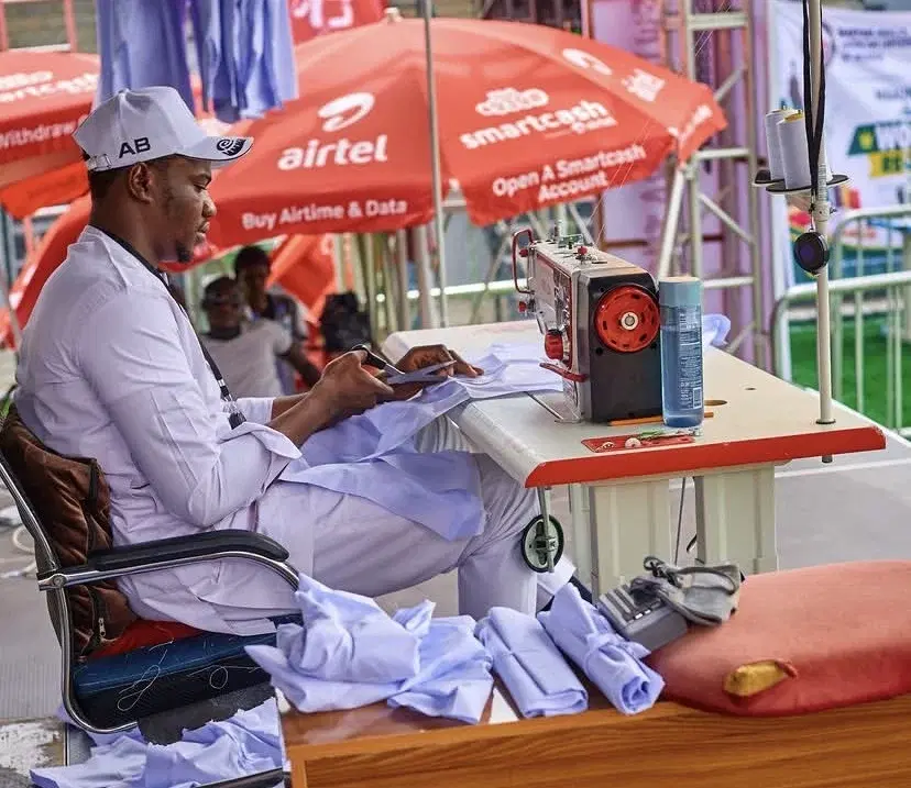 Nigerian tailor targets Guinness record with 120-hour sewing marathon