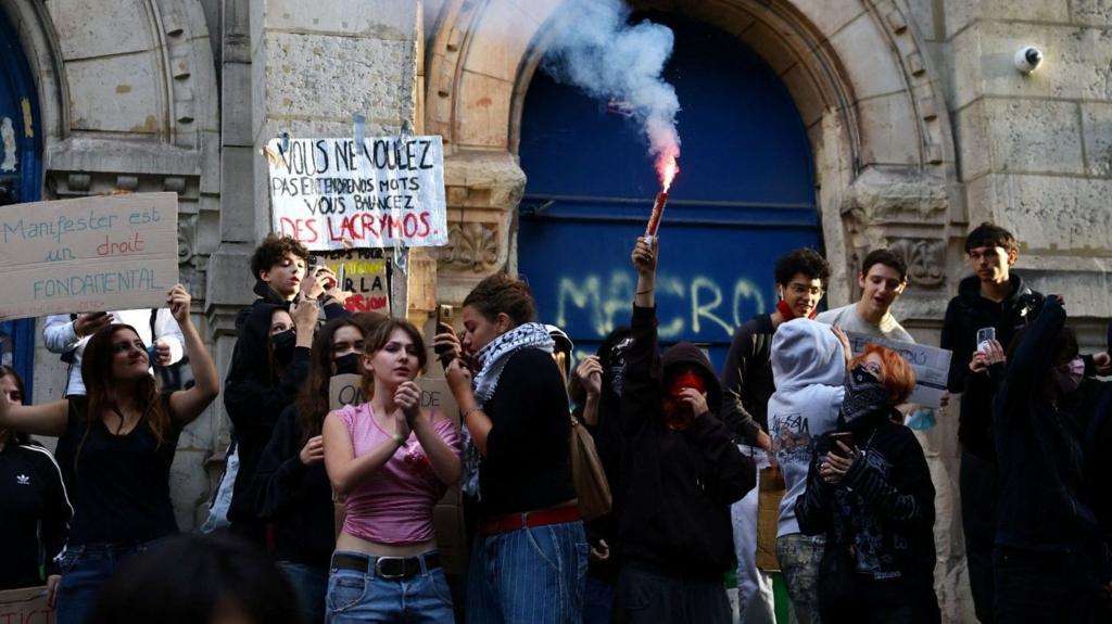 What is fuelling French school protests?