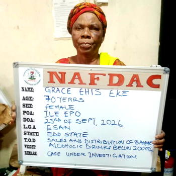 NAFDAC seizes N300m banned alcoholic drinks in Lagos