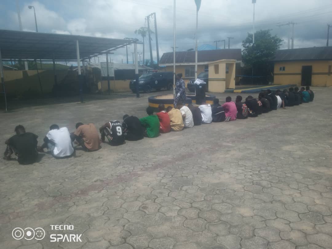 Bayelsa police arrest 23 cult suspects, recover firearms