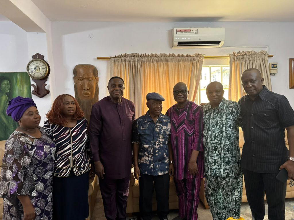 Leo Stan Eke donates 34 bags of rice to Vanguard founder, Uncle Sam