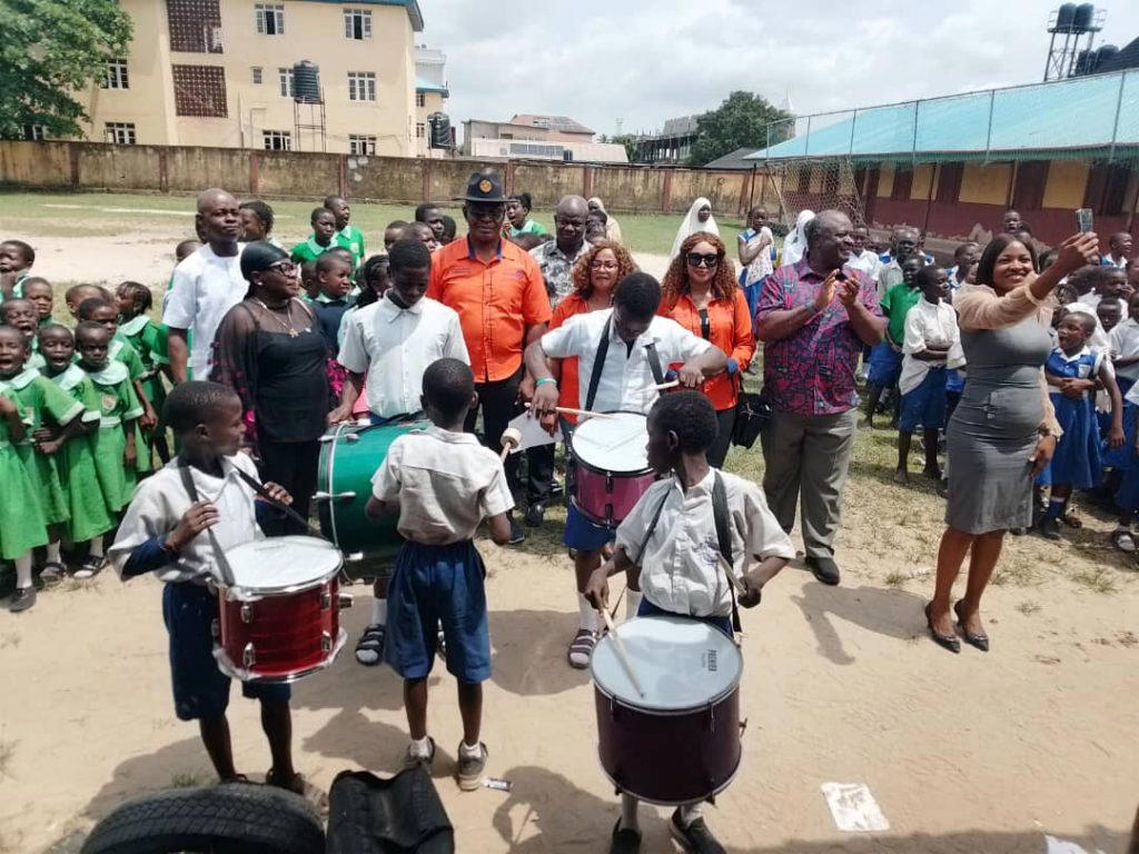 Rotary Club donates musical equipment sanitary items to Lagos schools