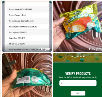 Vanguard Staff Member Discovers Expired NAFDAC Certification on Custard Pie